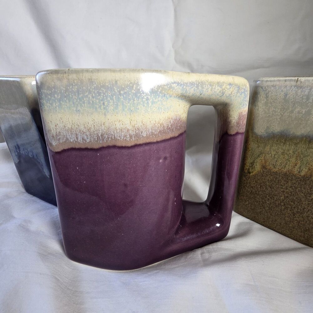C&C Mexican Pottery Drip Glaze Stoneware Mug - Set of 4 (Rodolfo Padilla Style) - Picture 5 of 10